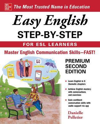 Easy English Step-by-Step for ESL Learners, Second Edition - Danielle Pelletier DePinna - cover