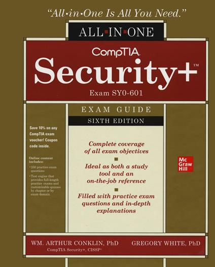 CompTIA Security+ All-in-One Exam Guide, Sixth Edition (Exam SY0-601) - Wm. Arthur Conklin,Greg White - cover