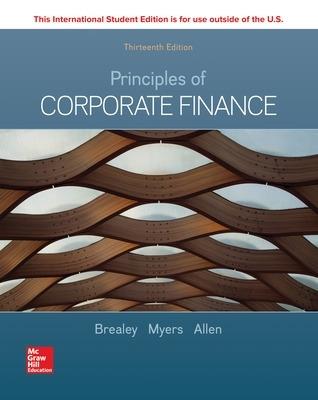 Principles of corporate finance - Richard A. Brealey,Stewart C. Myers,Franklin Allen - copertina