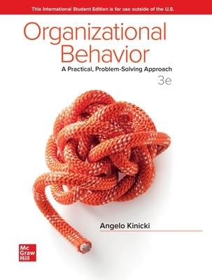 ISE Organizational Behavior: A Practical, Problem-Solving Approach - Angelo Kinicki,Mel Fugate - cover
