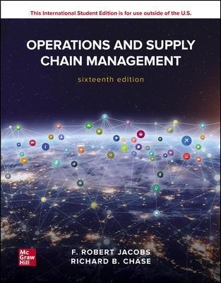 ISE Operations and Supply Chain Management - F. Robert Jacobs,Richard Chase - cover