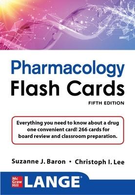 LANGE Pharmacology Flash Cards, Fifth Edition - Suzanne Baron,Christoph Lee - cover