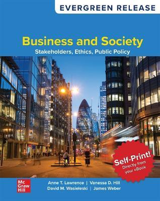 Business and Society: Stakeholders, Ethics, Public Policy: 2026 Release - Anne T Lawrence,James Weber,Vanessa D Hill - cover