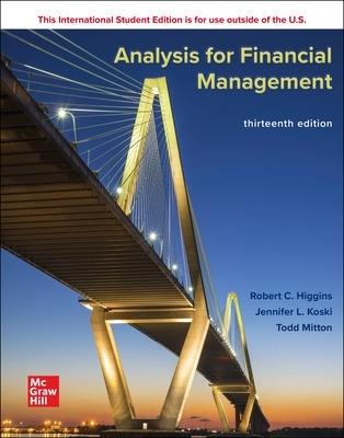 Analysis for Financial Management ISE - Robert Higgins,Jennifer Koski,Todd Mitton - cover