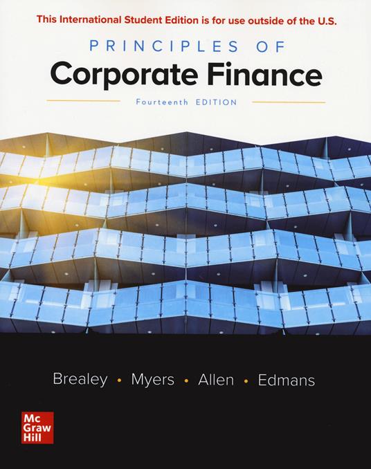 Principles of Corporate Finance ISE - Richard Brealey,Stewart Myers,Franklin Allen - cover
