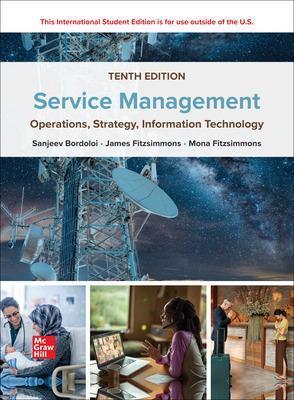 Service Management: Operations Strategy Information Technology ISE - Sanjeev Bordoloi,James Fitzsimmons,Mona Fitzsimmons - cover