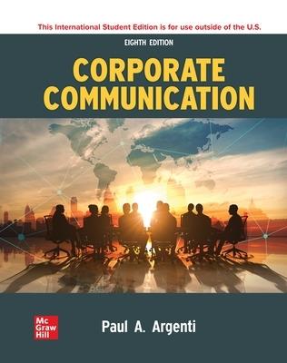 Corporate Communication ISE - Paul A Argenti - cover