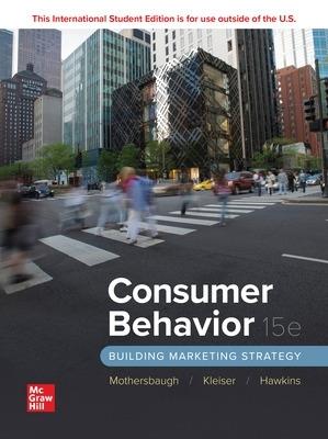 Consumer Behavior: Building Marketing Strategy ISE - David Mothersbaugh,Roger Best,Susan Bardi Kleiser - cover