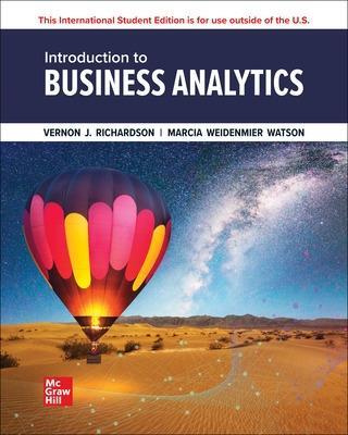 Introduction to Business Analytics ISE - Vernon Richardson,Katie Terrell,Marcia Watson - cover