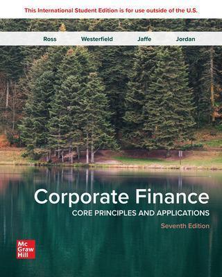 Corporate Finance: Core Principles and Applications ISE - Stephen Ross,Randolph Westerfield,Jeffrey Jaffe - cover