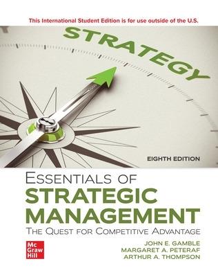 Essentials of Strategic Management: The Quest for Competitive Advantage ISE - John Gamble,Arthur Thompson,Margaret Peteraf - cover