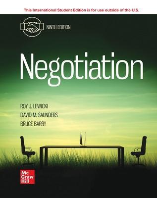 Negotiation ISE - Roy Lewicki,David Saunders,Bruce Barry - cover