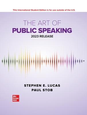 ISE The Art of Public Speaking: 2023 Release - Stephen Lucas,Paul Stob - cover