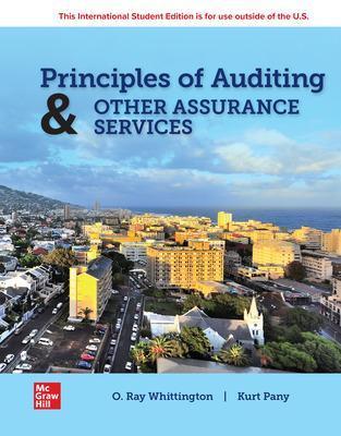 Principles of Auditing & Other Assurance Services ISE - Ray Whittington,Kurt Pany - cover