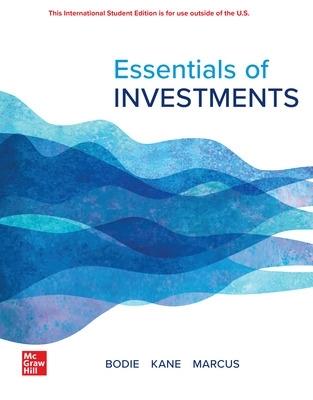 Essentials of Investments: 2024 Release ISE - Zvi Bodie,Alex Kane,Alan Marcus - cover