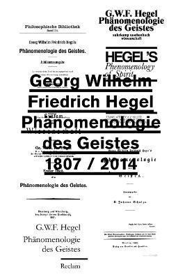 Ph?nomenologie des Geistes - Georg Wilhelm Friedrich Hegel - cover