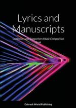 Lyrics and Manuscripts: Composers and Songwriters Music Composition Book