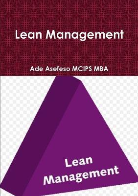 Lean Management - Ade Asefeso MCIPS MBA - cover