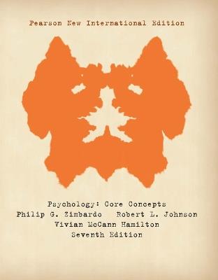 Psychology: Core Concepts: Pearson New International Edition - Philip Zimbardo,Robert Johnson,Vivian McCann - cover