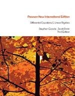 Differential Equations and Linear Algebra: Pearson New International Edition