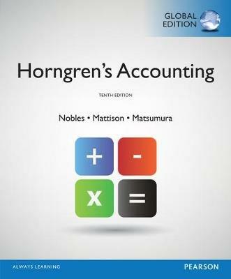 Horngren's Accounting, Global Edition - Tracie Miller-Nobles,Brenda Mattison,Ella Mae Matsumura - cover