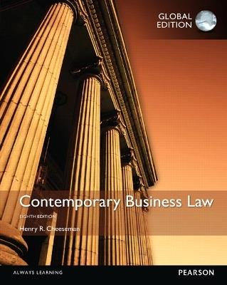 Contemporary Business Law, Global Edition - Henry Cheeseman - cover