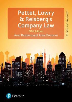 Pettet, Lowry & Reisberg's Company Law: Company Law & Corporate Finance - John Lowry,Arad Reisberg,Anna Donovan - cover