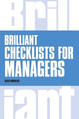 Brilliant Checklists for Managers - Derek Rowntree - cover