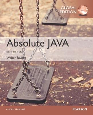 Absolute Java, Global Edition - Walter Savitch - cover