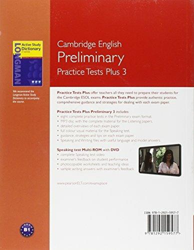 Practice Tests Plus PET 3 with Key and Multi-ROM/Audio CD Pack - Russell Whitehead - 2