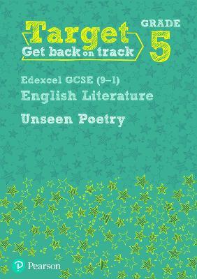 Target Grade 5 Unseen Poetry Edexcel GCSE (9-1) Eng Lit Workbook - David Grant - cover