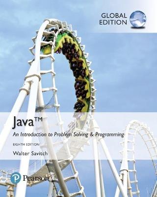 Java: An Introduction to Problem Solving and Programming, Global Edition - Walter Savitch - cover