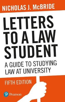 Letters to a Law Student - Nicholas McBride - cover