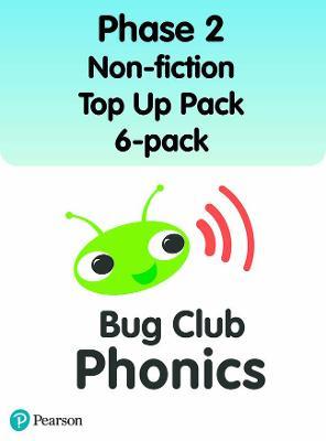 Bug Club Phonics Phase 2 Non-fiction Top Up Pack 6-pack (96 books) - Sarah Loader,Kathryn Stewart,Fiona Kent - cover