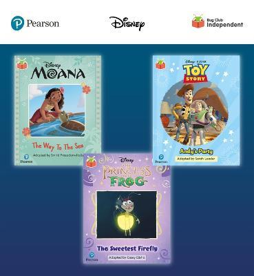 Pearson Bug Club Disney Year 1 Pack E, including decodable phonics readers for phase 5; Moana: The Way to the Sea, Toy Story: Andy's Party, The Princess and the Frog: The Sweetest Firefly - Smriti Prasadam-Halls - cover