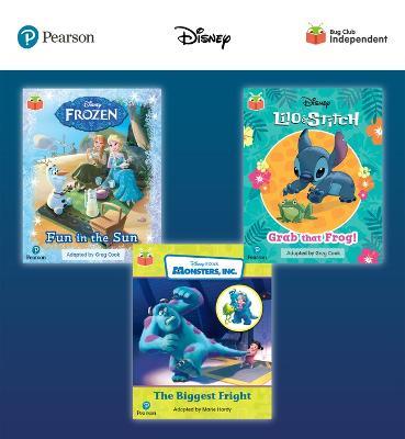 Pearson Bug Club Disney Reception Pack B, including decodable phonics readers for phases 2 and 3; Frozen: Fun in the Sun, Lilo and Stitch: Grab that Frog!, Monsters, Inc: The Biggest Fright - Catherine Baker - cover