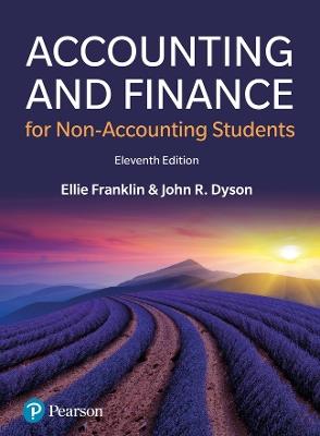 Accounting and Finance for Non-Accounting Students - Ellie Franklin,John Dyson - cover