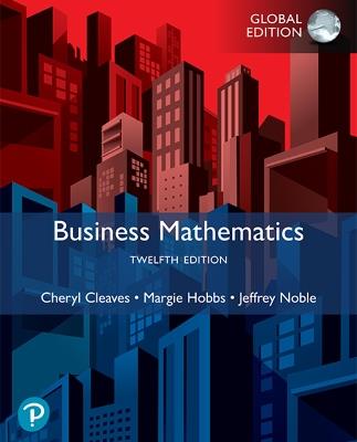 Business Math -- Global Edition - Cheryl Cleaves,Margie Hobbs,Jeffrey Noble - cover