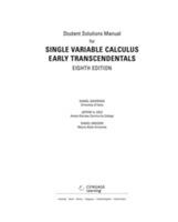 Student Solutions Manual for Stewart's Single Variable Calculus: Early  Transcendentals, 8th - James Stewart - cover