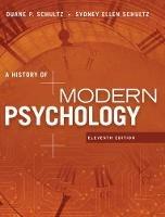 A History of Modern Psychology - Duane Schultz,Sydney Schultz - cover