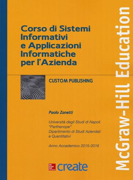 Corso di sistemi informativi e applicazioni informatiche per l'azienda - copertina