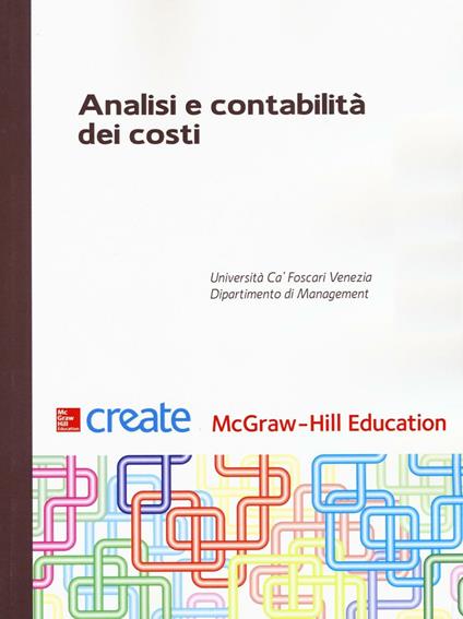 Analisi e contabilità dei costi - copertina