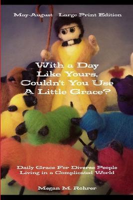 With a Day Like Yours, Couldn't You Use a Little Grace? May-August Large Print - Megan Rohrer - cover