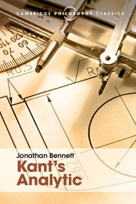 Kant's Analytic - Jonathan Bennett - cover