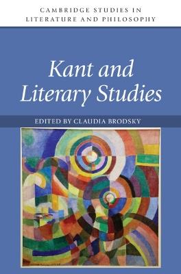 Kant and Literary Studies - cover