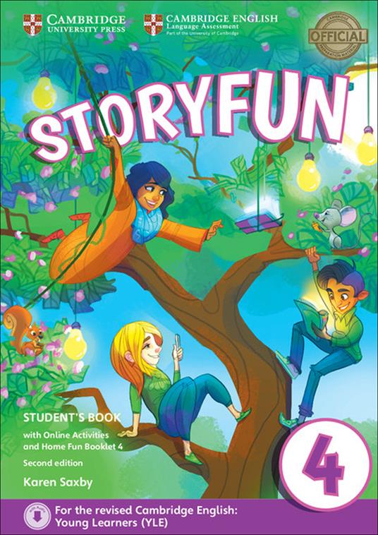 Storyfun for Movers Level 4 Student's Book with Online Activities and Home Fun Booklet 4 - Karen Saxby - cover