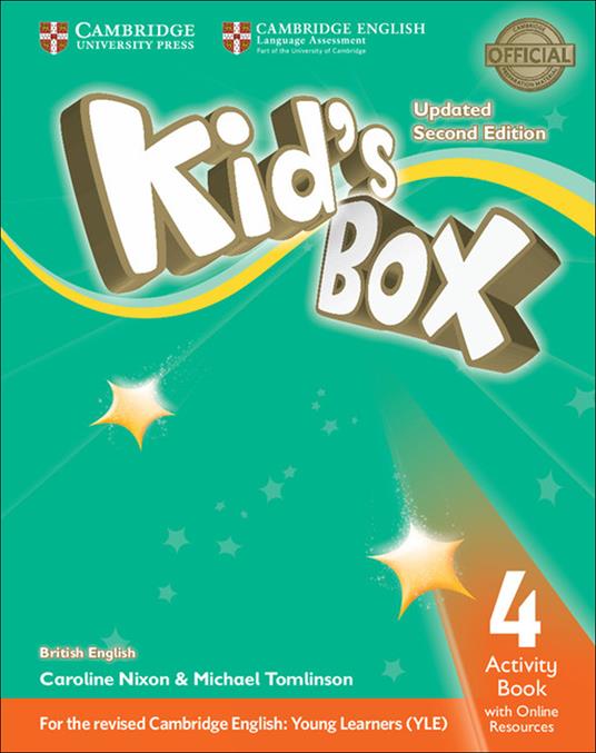 Kid's Box Level 4 Activity Book with Online Resources British English - Caroline Nixon,Michael Tomlinson - cover