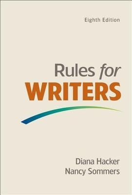 Rules for Writers with Writing about Literature (Tabbed Version) - Diana Hacker,Nancy Sommers - cover