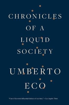 Chronicles of a Liquid Society - Umberto Eco - cover
