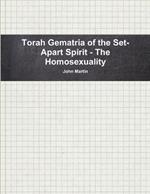 Torah Gematria of the Set-Apart Spirit - the Homosexuality
